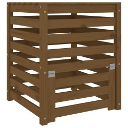 vidaXL Compostiera Miele 63,5x63,5x77,5 cm in Legno Massello di Pino