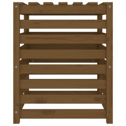 vidaXL Compostiera Miele 63,5x63,5x77,5 cm in Legno Massello di Pino