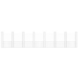   Gabbione a U con 8 Pali in Ferro 860x20x200 cm