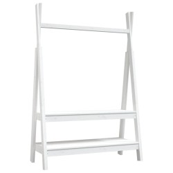 vidaXL Appendiabiti Bianco 100x45,5x150 cm Legno Massello di Pino