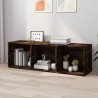 vidaXL Libreria/Mobile TV Rovere Fumo 36x30x114cm in Legno ingegnerizzato