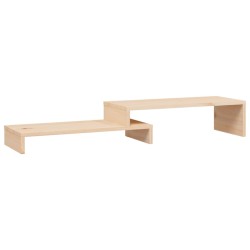 Supporto per Monitor (52-101)x22x14 cm Legno Massello di Pino