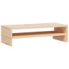 Supporto per Monitor (52-101)x22x14 cm Legno Massello di Pino