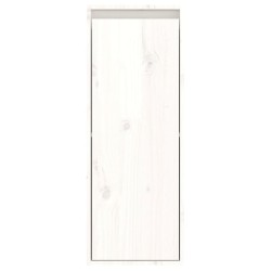   Pensili 2 pz Bianchi 30x30x80 cm in Legno Massello di Pino