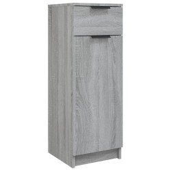   Armadietto Bagno Grigio Sonoma 32x34x90 cm in Legno Ingegnerizzato