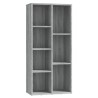 Libreria Grigio Sonoma 50x25x106 cm