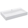   Lavandino 80x46x11 cm Blocco in Marmo/Minerale Bianco