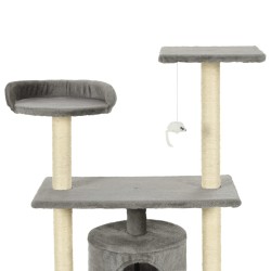   Albero per Gatti con Tiragraffi in Sisal 95 cm Grigio