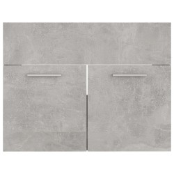 Set Mobili da Bagno Grigio Cemento in Truciolato