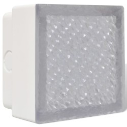 vidaXL Luci Calpestabili 2 pz a LED 100 x 100 x 68 mm