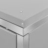 vidaXL Copri Bidoni Pattume Doppio 138x77,5x115,5cm Acciaio Inox