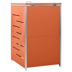 vidaXL Copribidone per Spazzatura Singolo 69x77,5x115 cm Acciaio Inox