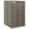 vidaXL Copribidone Singolo Grigio 70x80x117 cm in Polyrattan