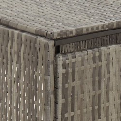 vidaXL Copribidone Singolo Grigio 70x80x117 cm in Polyrattan