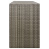 vidaXL Copribidone Triplo Grigio 207x80x117 cm in Polyrattan