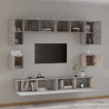 Set Mobili Porta TV 8pz Grigio Sonoma in Legno Ingegnerizzato