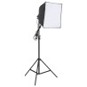 vidaXL Kit di Illuminazione da Studio con Treppiedi e Softbox