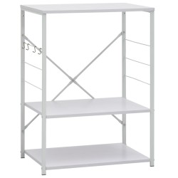 vidaXL Armadio per Microonde Bianco 60x39,6x79,5 cm in Truciolato