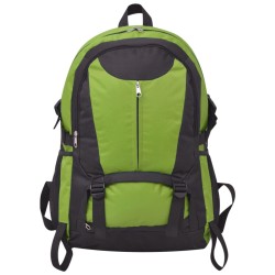 vidaXL Zaino da Trekking 40L Nero e Verde