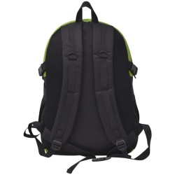 vidaXL Zaino da Trekking 40L Nero e Verde