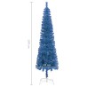 vidaXL Albero di Natale Sottile Blu 150 cm 