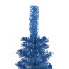 vidaXL Albero di Natale Sottile Blu 210 cm 