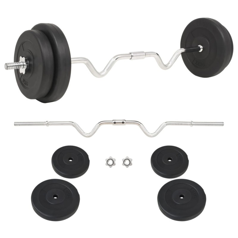 vidaXL Set per Bilanciere da 30 kg