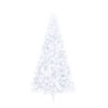 vidaXL Albero di Natale Artificiale a Metà Supporto Bianco 210 cm PVC