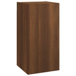 Set Mobili Porta TV 6 pz Rovere Marrone in Legno Ingegnerizzato