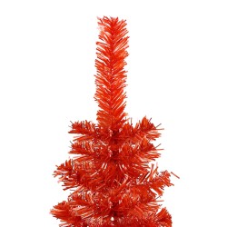 vidaXL Albero di Natale Sottile Rosso 210 cm 