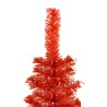 vidaXL Albero di Natale Sottile Rosso 210 cm 