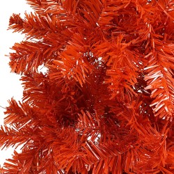 vidaXL Albero di Natale Sottile Rosso 210 cm 