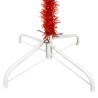 vidaXL Albero di Natale Sottile Rosso 210 cm 