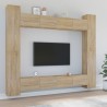   Set Mobili Porta TV 8pz Rovere Sonoma in Legno Ingegnerizzato