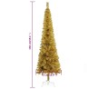 vidaXL Albero di Natale Sottile Oro 150 cm 