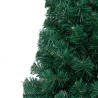 vidaXL Albero di Natale Artificiale a Metà Supporto Verde 240 cm PVC