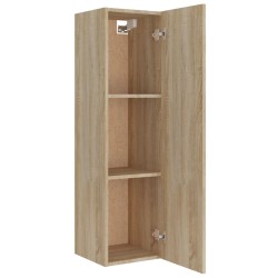   Set di Mobili Porta TV 4 pz Rovere Sonoma in Legno Ingegnerizzato