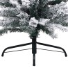 vidaXL Albero di Natale Artificiale Sottile con Neve Verde 180 cm PVC