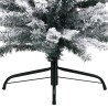 vidaXL Albero di Natale Artificiale Sottile con Neve Verde 240 cm PVC