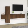 Set Mobili Porta TV 5 pz Rovere Marrone in Legno Ingegnerizzato