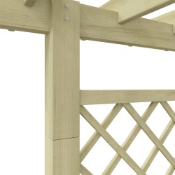 vidaXL Fioriera con Pergolato da Giardino 162x56x204 cm in Legno