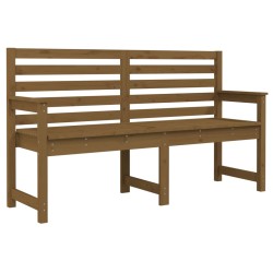 vidaXL Panca da Giardino Miele 159,5x48x91,5 cm Legno Massello di Pino