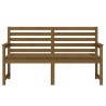 vidaXL Panca da Giardino Miele 159,5x48x91,5 cm Legno Massello di Pino