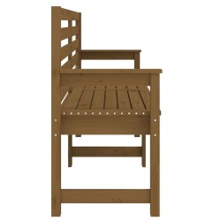 vidaXL Panca da Giardino Miele 159,5x48x91,5 cm Legno Massello di Pino