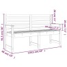 vidaXL Panca da Giardino Miele 159,5x48x91,5 cm Legno Massello di Pino