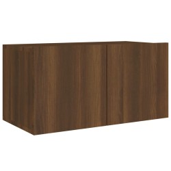 Set Mobili Porta TV 4 pz Rovere Marrone in Legno Ingegnerizzato