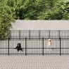   Gabbia per Cani da Esterno in Acciaio 46,1 m²