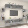   Set Mobili Porta TV 8pz Grigio Sonoma in Legno Ingegnerizzato