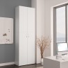 vidaXL Armadio per Ufficio Bianco 60x32x190 cm in Legno ingegnerizzato