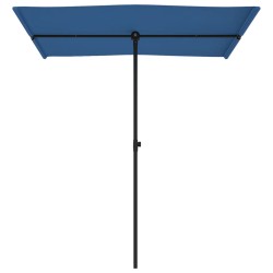 vidaXL Ombrellone da Esterni con Palo in Alluminio 180x110 cm Azzurro 